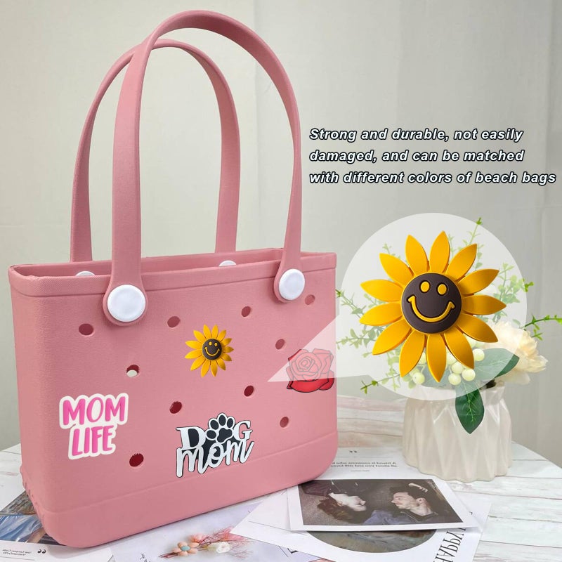 Lckaey Rubber Beach Bag Accessories-PVC Rubber decoration-for EVA Purse Bogg Inserts Y064Figure 40 - Image 5